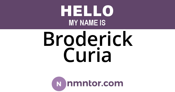 Broderick Curia