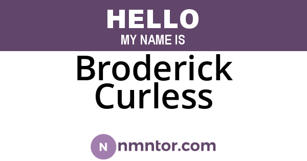 Broderick Curless