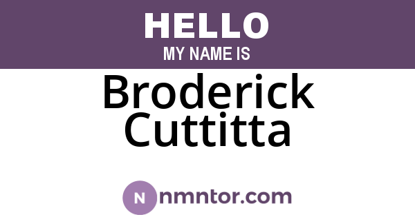 Broderick Cuttitta