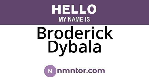 Broderick Dybala