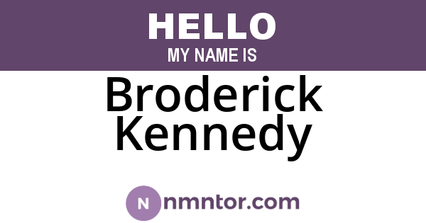 Broderick Kennedy