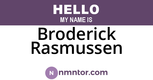 Broderick Rasmussen