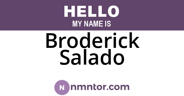 Broderick Salado