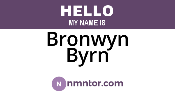 Bronwyn Byrn