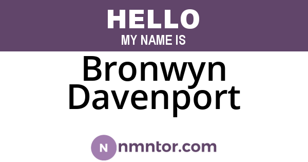 Bronwyn Davenport