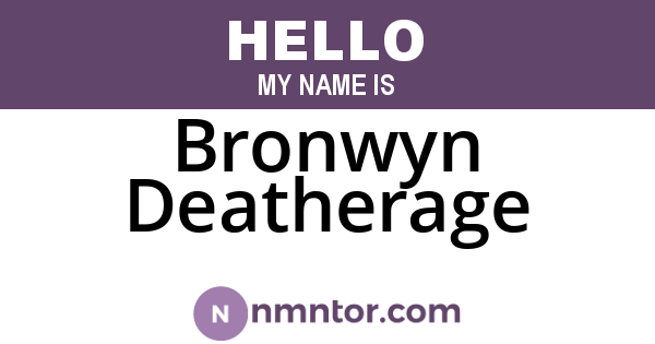 Bronwyn Deatherage