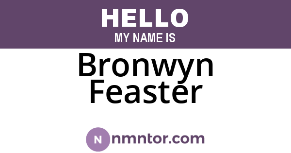 Bronwyn Feaster