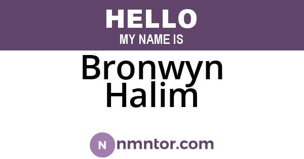 Bronwyn Halim