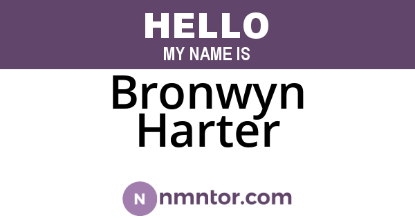 Bronwyn Harter