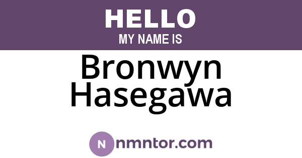 Bronwyn Hasegawa