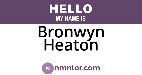 Bronwyn Heaton
