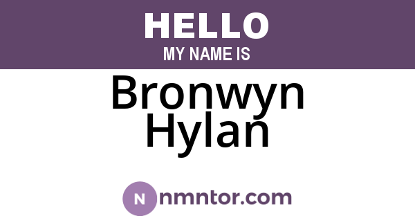 Bronwyn Hylan