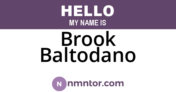 Brook Baltodano