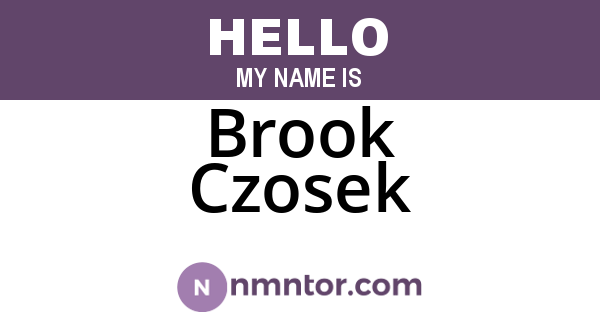 Brook Czosek