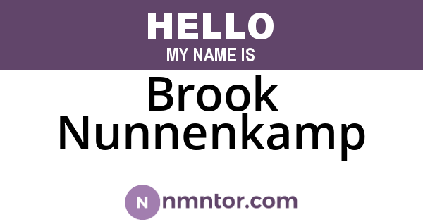 Brook Nunnenkamp