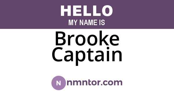 Brooke Captain