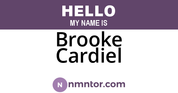 Brooke Cardiel