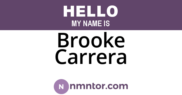 Brooke Carrera