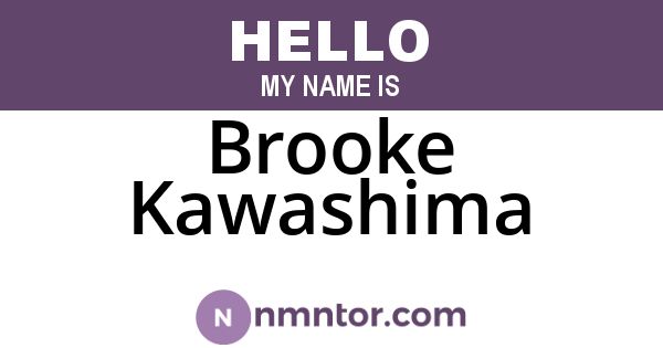 Brooke Kawashima