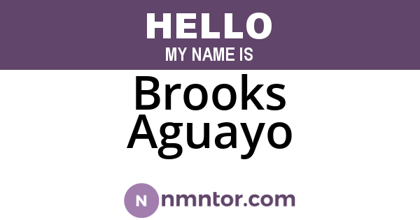 Brooks Aguayo