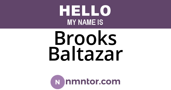 Brooks Baltazar