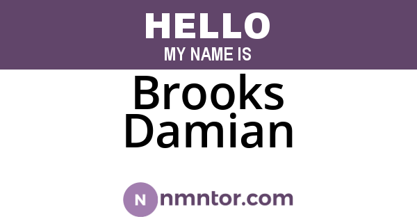 Brooks Damian