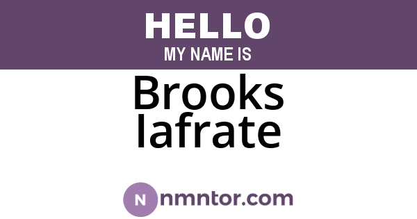 Brooks Iafrate