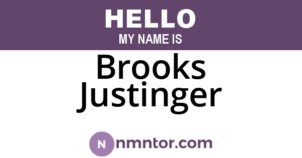 Brooks Justinger