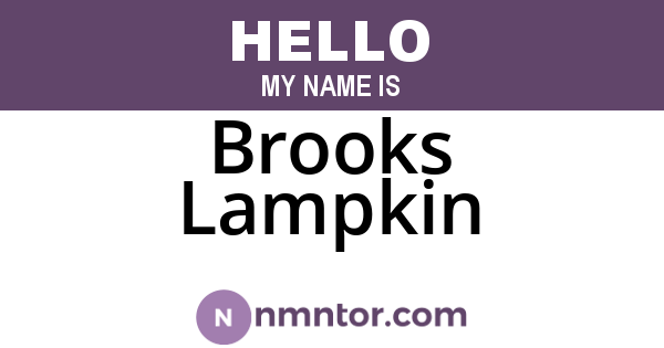 Brooks Lampkin