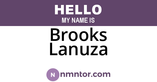 Brooks Lanuza