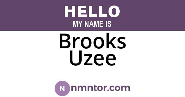 Brooks Uzee