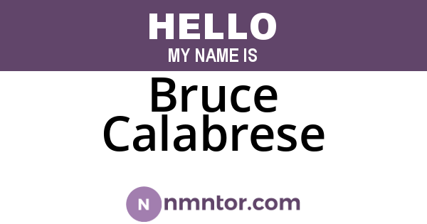 Bruce Calabrese