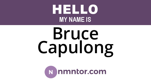 Bruce Capulong