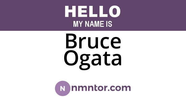 Bruce Ogata