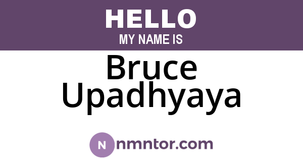 Bruce Upadhyaya