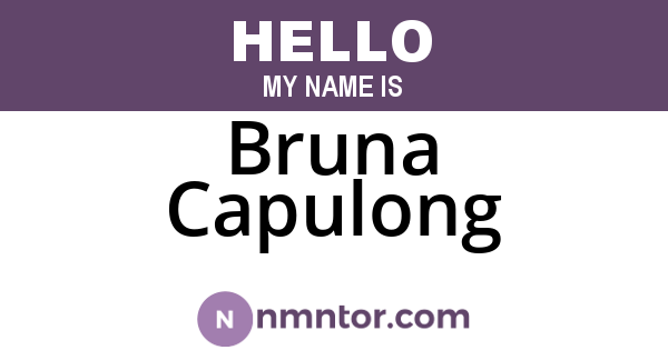 Bruna Capulong