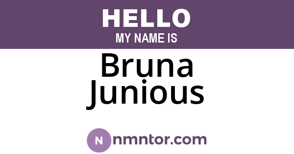 Bruna Junious
