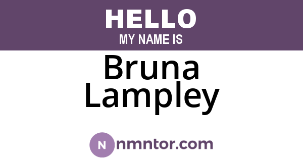 Bruna Lampley