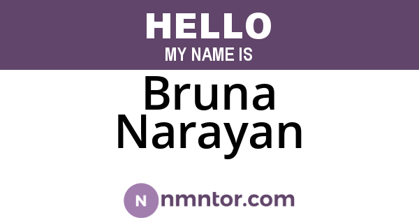 Bruna Narayan