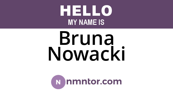 Bruna Nowacki