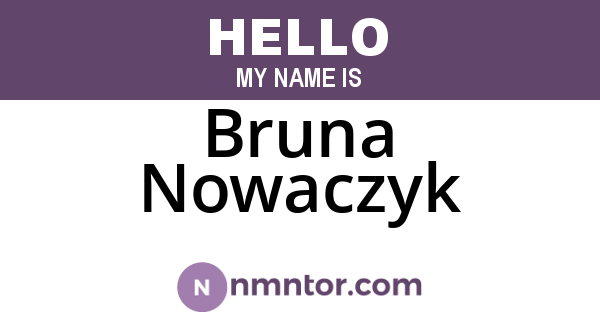 Bruna Nowaczyk