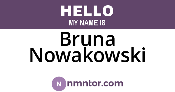 Bruna Nowakowski