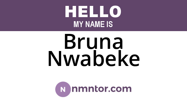 Bruna Nwabeke