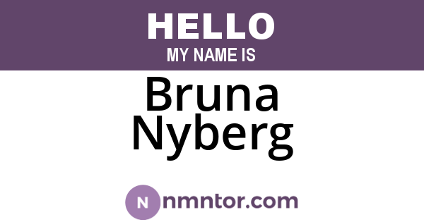 Bruna Nyberg
