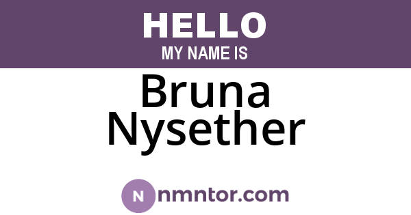 Bruna Nysether