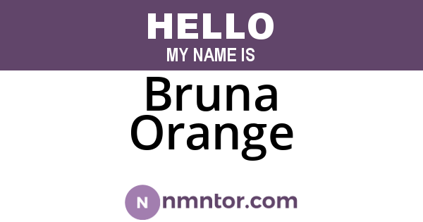 Bruna Orange