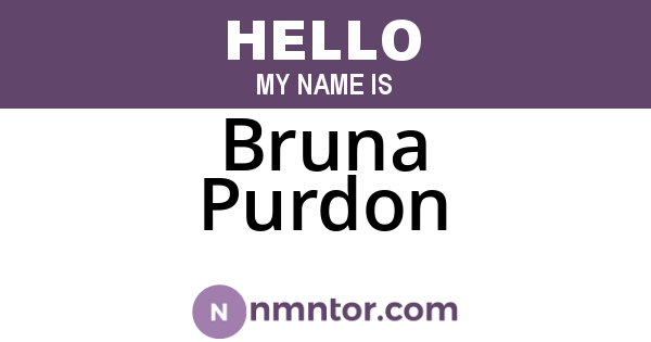 Bruna Purdon