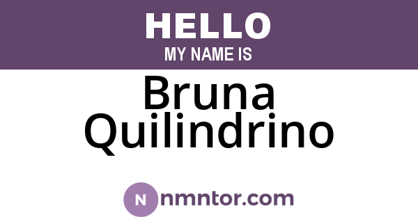 Bruna Quilindrino