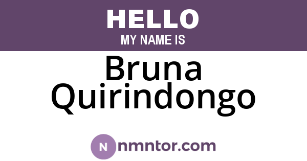 Bruna Quirindongo