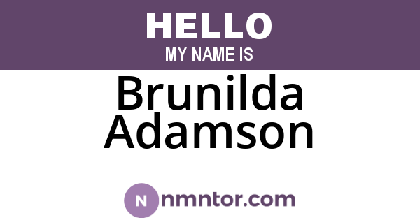 Brunilda Adamson
